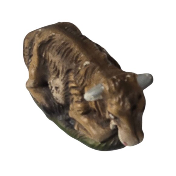 Vintage Ox Cow Figurine Made In Italy Nativity Scene Decoration Christmas - Picture 9 of 16